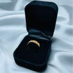 Infinity-Inspired Adjustable Ring With Crystal Detailing