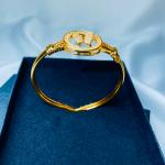 Butterfly Charm Bangle – Gold-Plated & Zirconia Accents