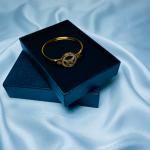 Butterfly Charm Bangle – Gold-Plated & Zirconia Accents