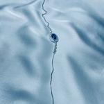 Blue Sapphire Centerpiece Bracelet – Silver & Zirconia Accents