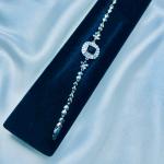 Black Onyx Centerpiece & Heart-shaped Links Bracelet – Silver & Zirconia Accents