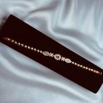 Ruby Floral Bracelet – Gold-Plated & Zirconia Accents