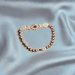 Ruby Floral Bracelet – Gold-Plated & Zirconia Accents