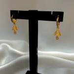Zarqa – Crystal Bloom Drop Earrings