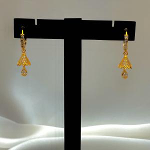 Zarqa – Crystal Bloom Drop Earrings