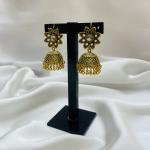 Gulbahar Antique Gold Jhumkas