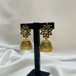 Gulbahar Antique Gold Jhumkas