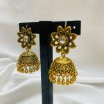 Gulbahar Antique Gold Jhumkas