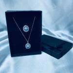 Glacier Radiance – Icy Blue Stone Jewelry Set