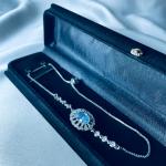 Glacier Radiance – Icy Blue Stone Jewelry Set