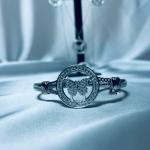 Parwana – Butterfly Silver Bangle