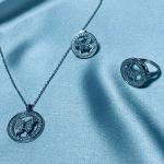 Parwana – Butterfly-Inspired Jewelry Set-Necklace, Earrings, Ring