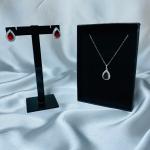 Crimson Royale – Ruby-Inspired Necklace & Earrings Set