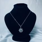 Enchanted Blossom Elegant Silver Necklace