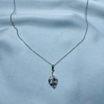 Elegant Leaf Silver Pendant Necklace