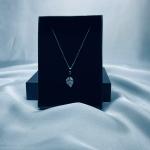 Elegant Leaf Silver Pendant Necklace