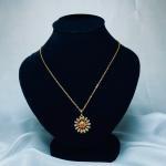 Gold Radiance Pendant Necklace