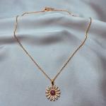 Gold Radiance Pendant Necklace