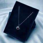 Scarlet Bloom Pendant Necklace