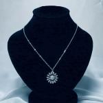 Celestial Spark Silver Pendant Necklace
