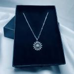 Celestial Spark Silver Pendant Necklace