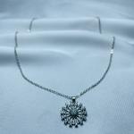 Celestial Spark Silver Pendant Necklace
