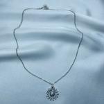 Celestial Spark Silver Pendant Necklace