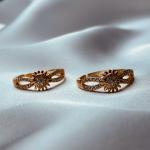 Radiant Sunburst Gold Adjustable Ring with Sparkling Crystals